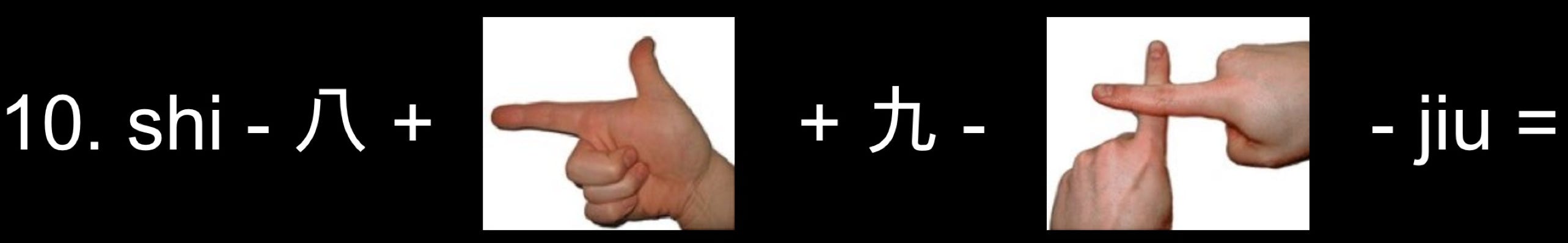 Contar en chino con manos y dedos, 1 Contar en chino con manos y dedos, 1